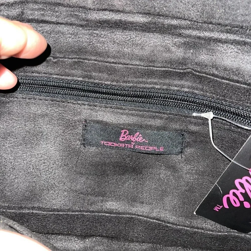 Womens Barbie by Tookata People Gold Envelop Clutch Textured Diamond New